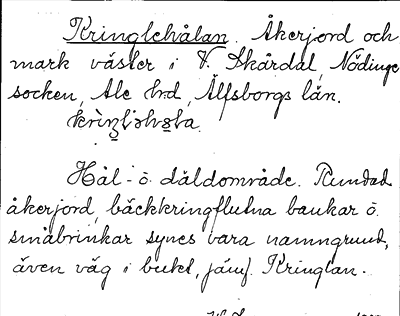 Bild på arkivkortet för arkivposten Kringlehålan