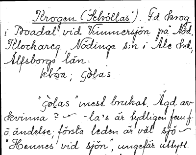 Bild på arkivkortet för arkivposten Krogen (»Schöllas»)