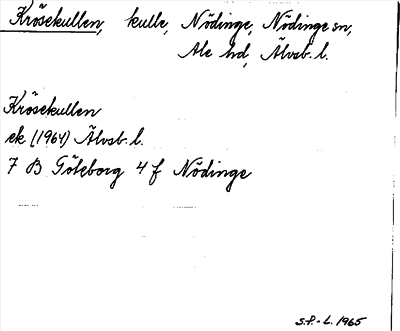 Bild på arkivkortet för arkivposten Krösekullen