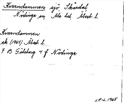 Bild på arkivkortet för arkivposten Kvarndammen