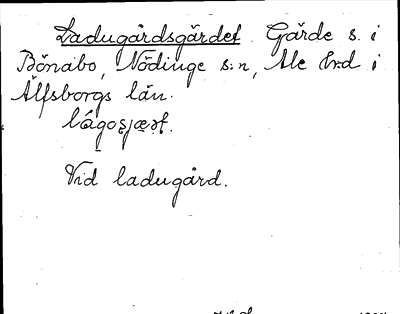 Bild på arkivkortet för arkivposten Ladugårdsgärdet
