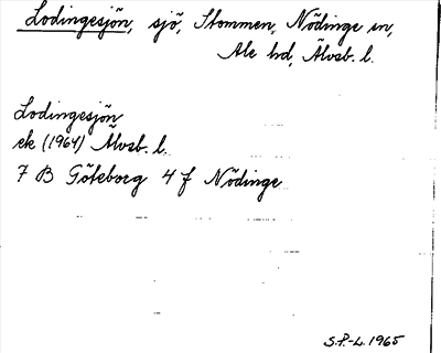 Bild på arkivkortet för arkivposten Lodingesjön