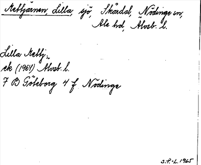 Bild på arkivkortet för arkivposten Mettjärnen, Lilla