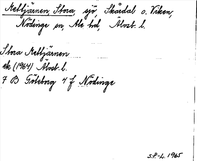 Bild på arkivkortet för arkivposten Mettjärnen, Stora