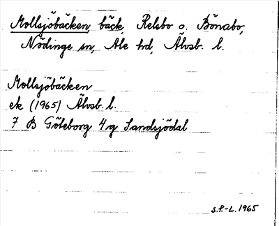 Bild på arkivkortet för arkivposten Mollsjöbäcken