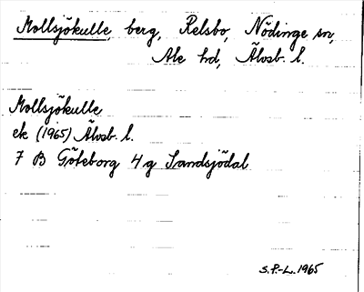 Bild på arkivkortet för arkivposten Mollsjökulle
