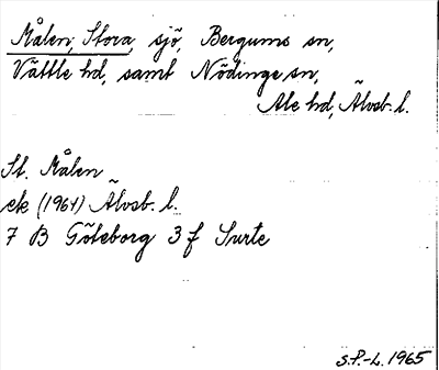 Bild på arkivkortet för arkivposten Målen, Stora