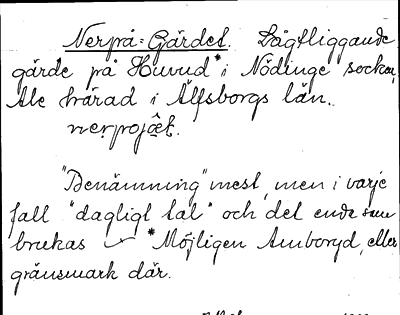 Bild på arkivkortet för arkivposten Nerpå-Gärdet