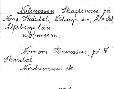 Bild på arkivkortet för arkivposten Nolmossen