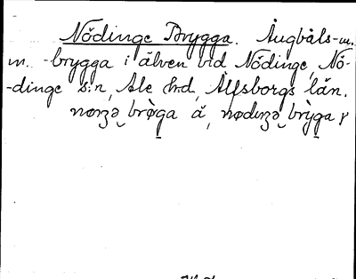 Bild på arkivkortet för arkivposten Nödinge Brygga
