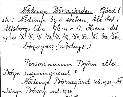 Bild på arkivkortet för arkivposten Nödinge Börsagården