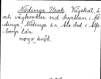 Bild på arkivkortet för arkivposten Nödinge Krok