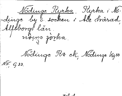 Bild på arkivkortet för arkivposten Nödinge Kyrka