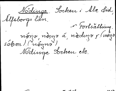 Bild på arkivkortet för arkivposten Nödinge