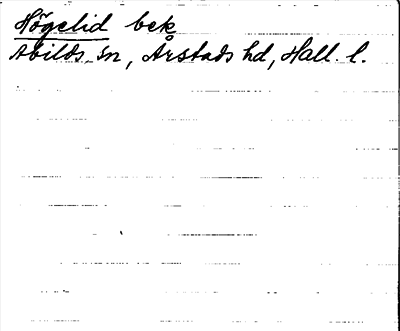 Bild på arkivkortet för arkivposten Högelid