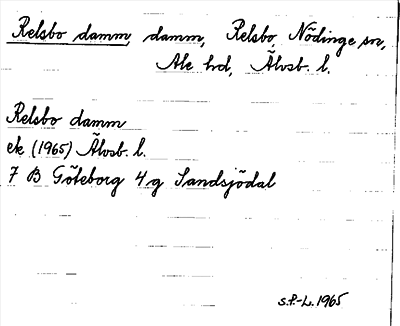 Bild på arkivkortet för arkivposten Relsbo damm