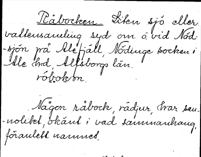 Bild på arkivkortet för arkivposten Råbocken