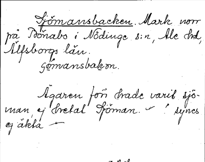 Bild på arkivkortet för arkivposten Sjömansbacken