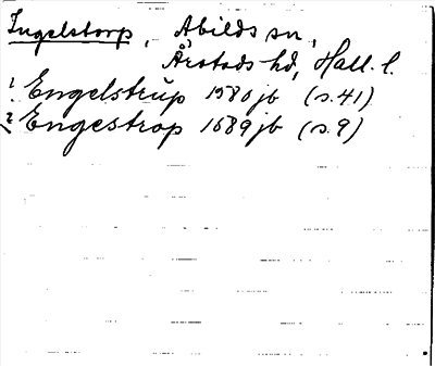 Bild på arkivkortet för arkivposten Ingelstorp