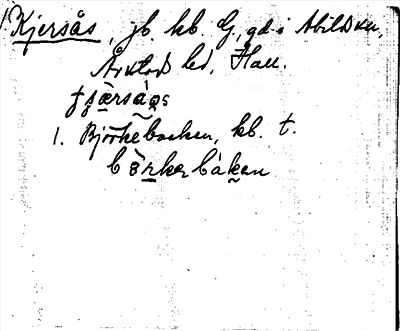 Bild på arkivkortet för arkivposten Kjersås