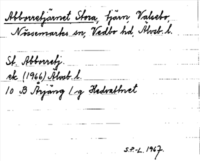 Bild på arkivkortet för arkivposten Abborretjärnet, Stora