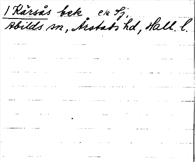 Bild på arkivkortet för arkivposten Kärsås