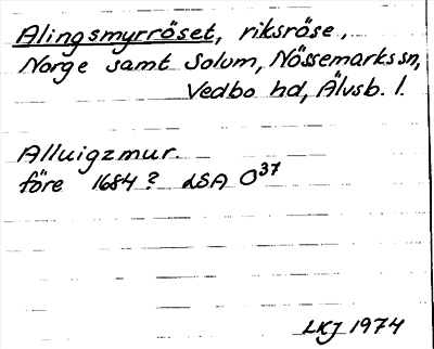 Bild på arkivkortet för arkivposten Alingsmyrröset