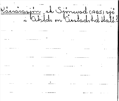 Bild på arkivkortet för arkivposten Kärsåsasjön