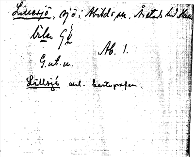 Bild på arkivkortet för arkivposten Lillesjö