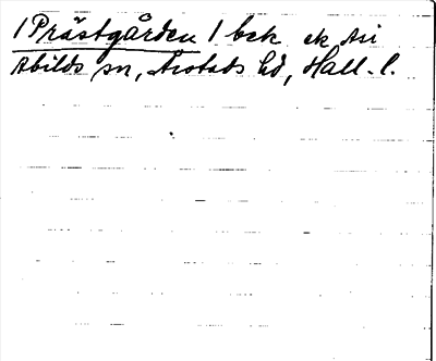 Bild på arkivkortet för arkivposten Prästgården