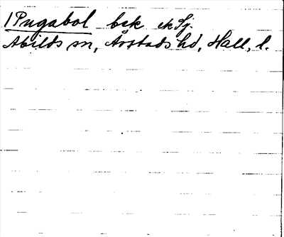Bild på arkivkortet för arkivposten Pugabol