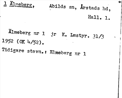 Bild på arkivkortet för arkivposten Älmeberg