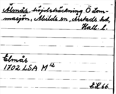 Bild på arkivkortet för arkivposten Älmås
