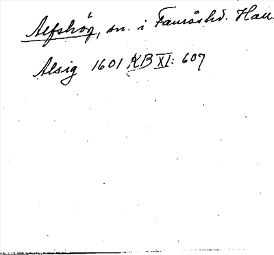 Bild på arkivkortet för arkivposten Alfshög