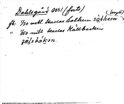 Bild på arkivkortet för arkivposten Dahlsgård