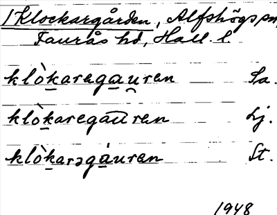 Bild på arkivkortet för arkivposten Klockargården