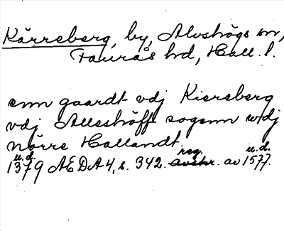 Bild på arkivkortet för arkivposten Kärreberg