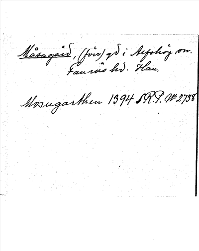 Bild på arkivkortet för arkivposten Måsagård