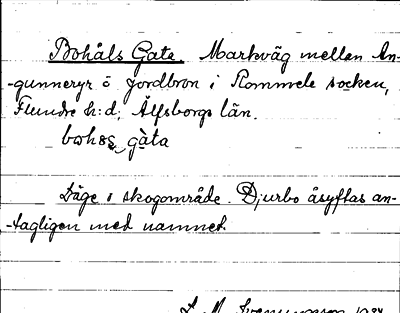 Bild på arkivkortet för arkivposten Bohåls Gata