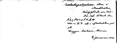 Bild på arkivkortet för arkivposten Bakstugelyckan