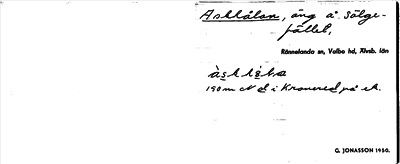 Bild på arkivkortet för arkivposten Askhålan