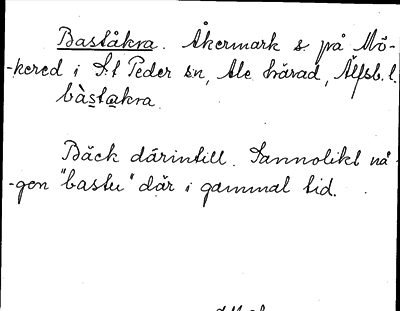 Bild på arkivkortet för arkivposten Baståkra