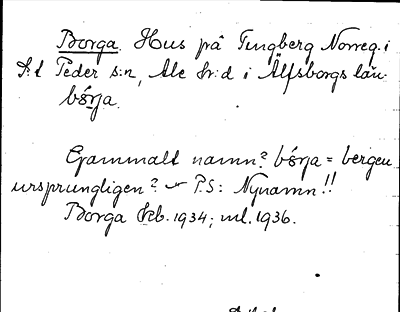 Bild på arkivkortet för arkivposten Borga