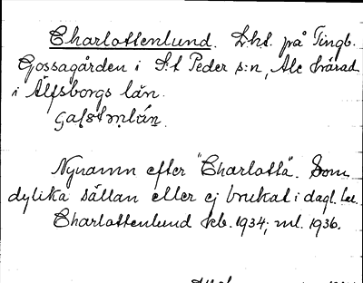 Bild på arkivkortet för arkivposten Charlottenlund