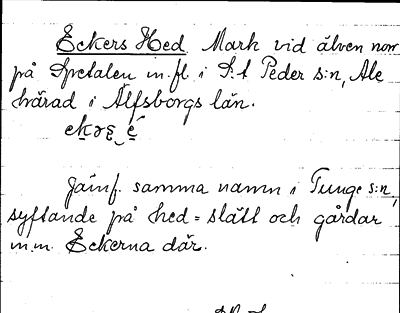 Bild på arkivkortet för arkivposten Eckers Hed