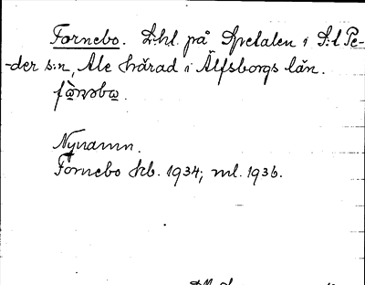 Bild på arkivkortet för arkivposten Fornebo