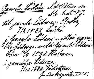 Bild på arkivkortet för arkivposten Gamla Lödöse
