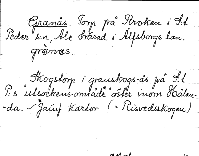 Bild på arkivkortet för arkivposten Granås