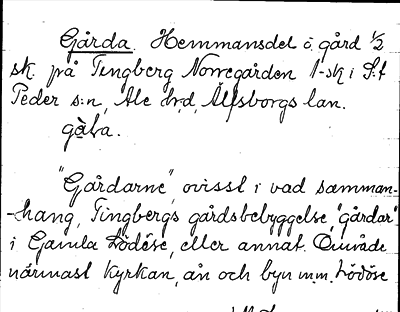 Bild på arkivkortet för arkivposten Gårda