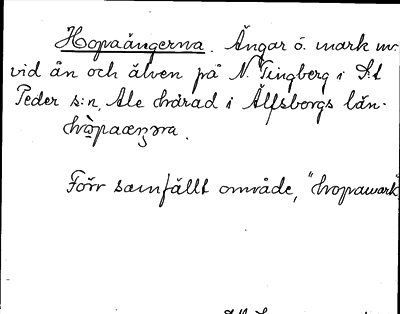 Bild på arkivkortet för arkivposten Hopaängerna